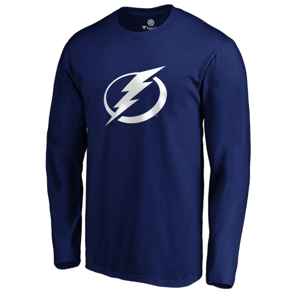 Tampa Bay Lightning #1 Dad Long Sleeve T-Shirt - Blue | US 3990335