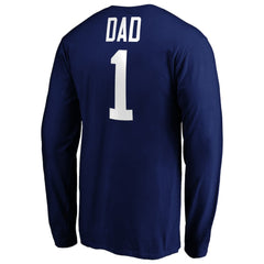 Toronto Maple Leafs #1 Dad Long Sleeve T-Shirt - Blue | US 3990336