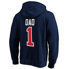 Columbus Blue Jackets #1 Dad Pullover Hoodie - Navy | US 3990349
