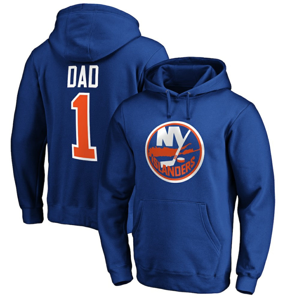 New York Islanders #1 Dad Pullover Hoodie - Royal | US 3990359