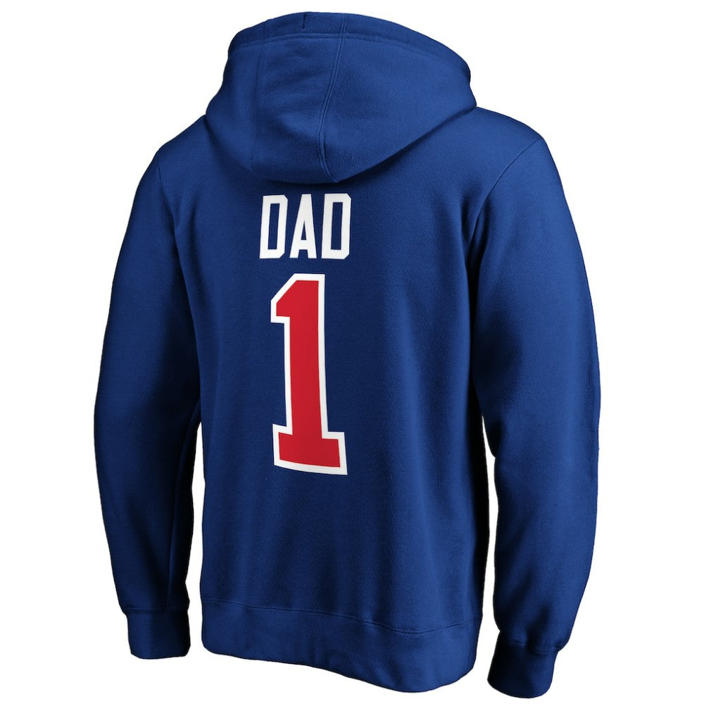New York Rangers #1 Dad Pullover Hoodie - Blue | US 3990360
