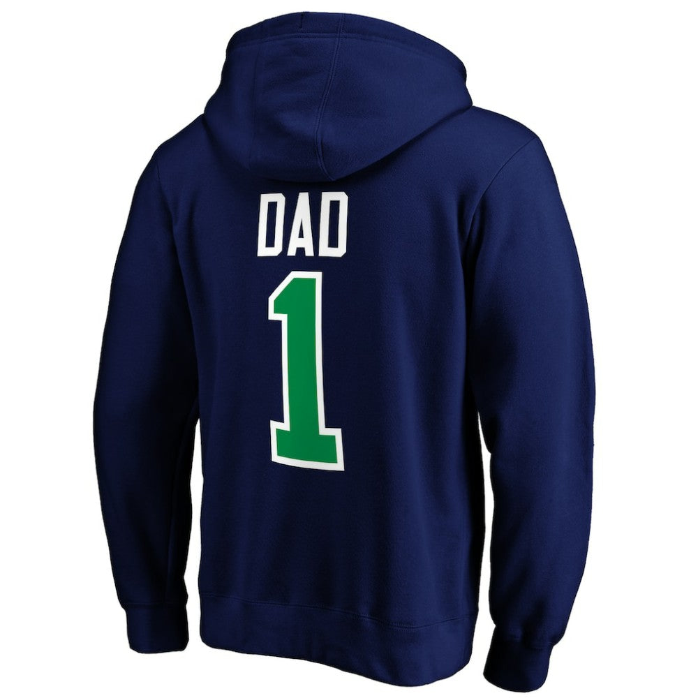 Vancouver Canucks #1 Dad Pullover Hoodie - Blue | US 3990368