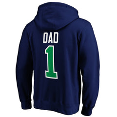 Vancouver Canucks #1 Dad Pullover Hoodie - Blue | US 3990368