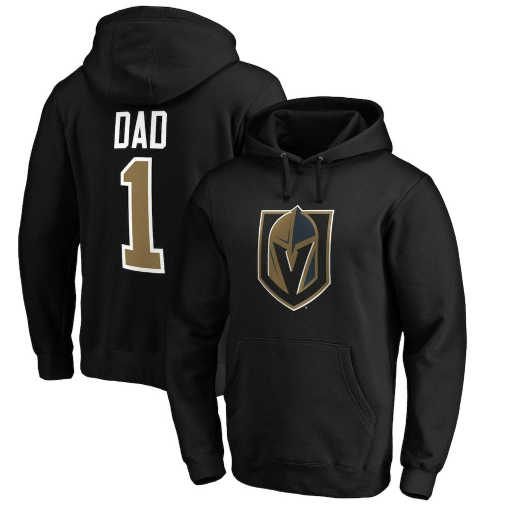 Vegas Golden Knights #1 Dad Pullover Hoodie - Black | US 3990369