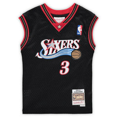 Allen Iverson Philadelphia 76ers Preschool 2000-2001 Hardwood Classics Throwback Team Jersey Black - Mitchell & Ness outlet