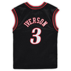 Allen Iverson Philadelphia 76ers Preschool 2000-2001 Hardwood Classics Throwback Team Jersey Black - Mitchell & Ness outlet