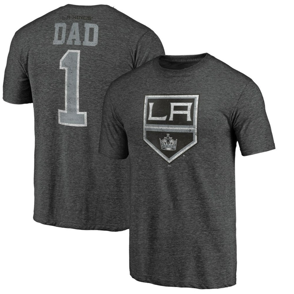 Los Angeles Kings Greatest Dad Tri-Blend T-Shirt - Charcoal | US 3991183
