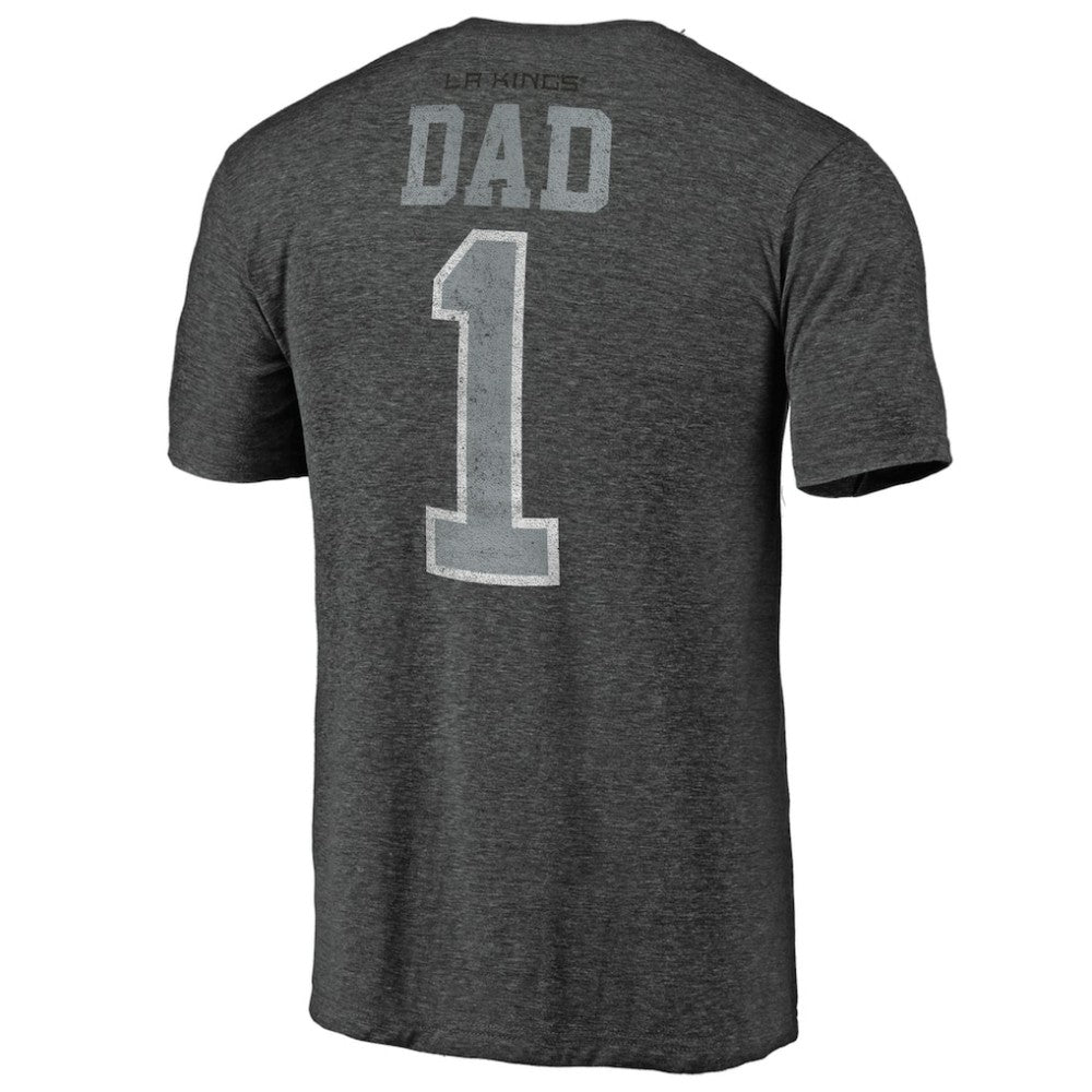 Los Angeles Kings Greatest Dad Tri-Blend T-Shirt - Charcoal | US 3991183