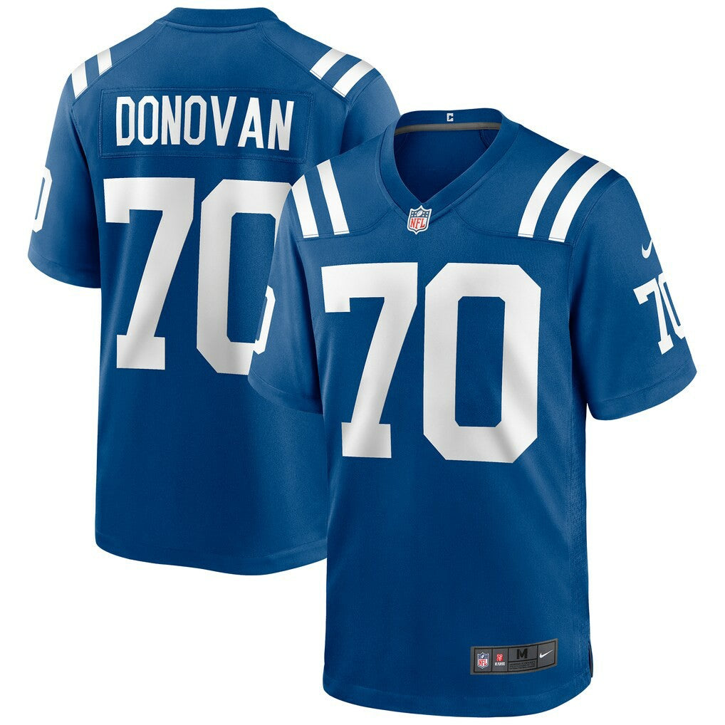 Art Donovan Indianapolis Colts Game Retired Player Jersey - Royal Jerseys
