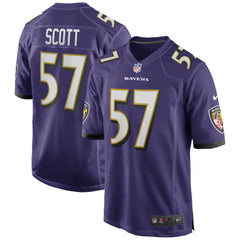 Bart Scott Baltimore Ravens Game Retired Player Jersey - Purple Jerseys
