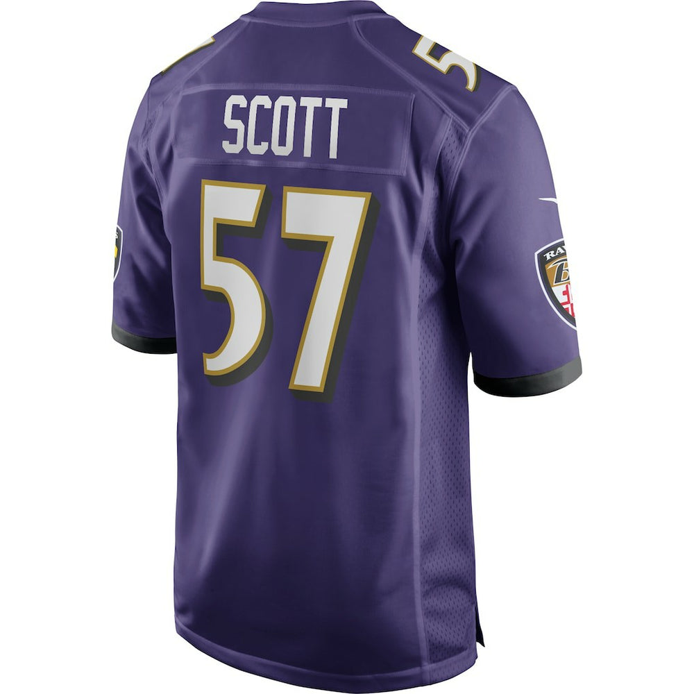 Bart Scott Baltimore Ravens Game Retired Player Jersey - Purple Jerseys