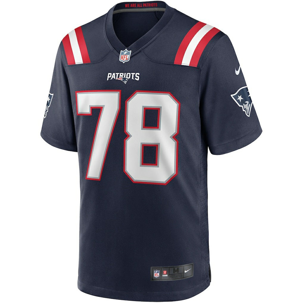Bruce Armstrong New England Patriots Game Retired Player Jersey - Navy Jerseys