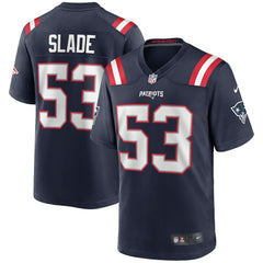 Chris Slade New England Patriots Game Retired Player Jersey - Navy Jerseys