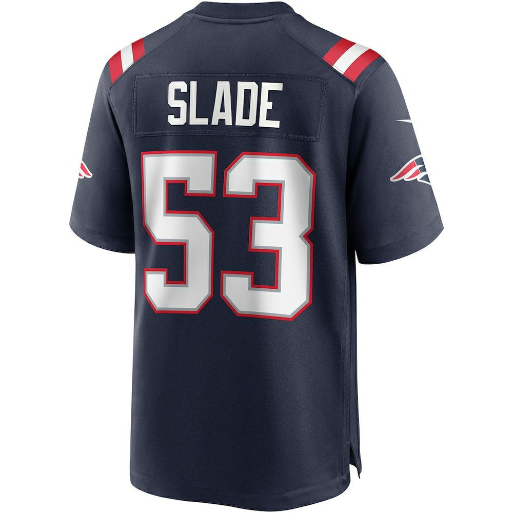 Chris Slade New England Patriots Game Retired Player Jersey - Navy Jerseys