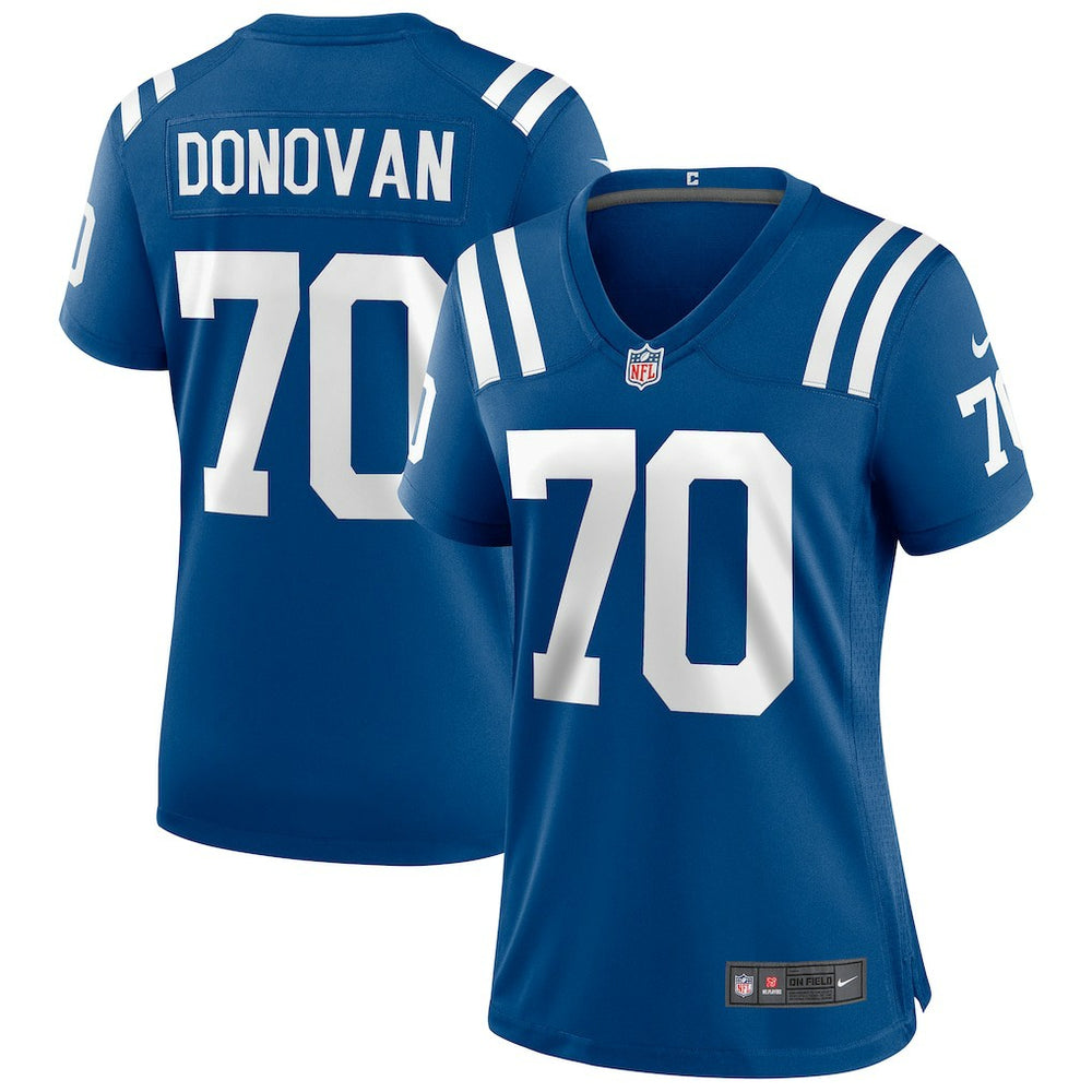 Art Donovan Indianapolis Colts Women's Game Retired Player Jersey - Royal Jerseys