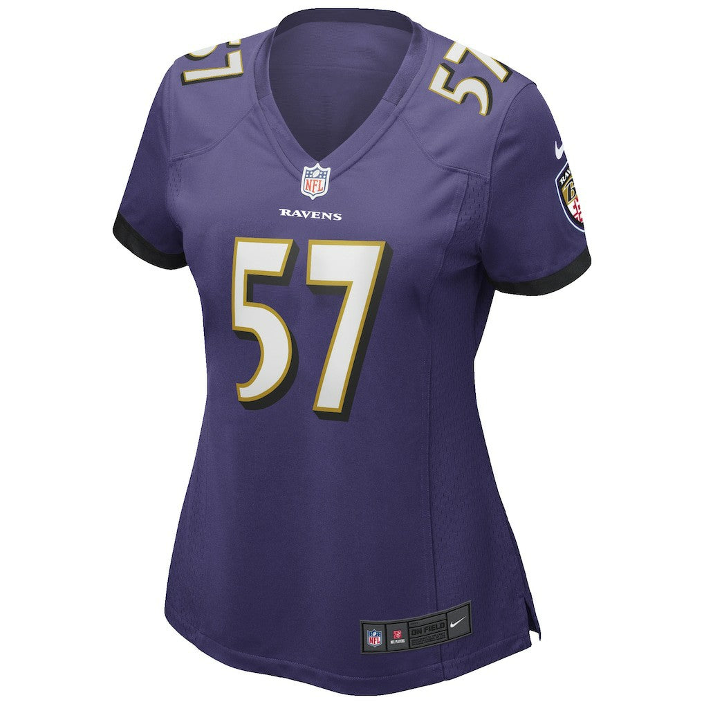 Bart Scott Baltimore Ravens Women's Game Retired Player Jersey - Purple Jerseys