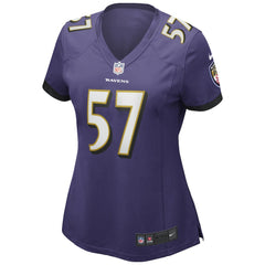 Bart Scott Baltimore Ravens Women's Game Retired Player Jersey - Purple Jerseys