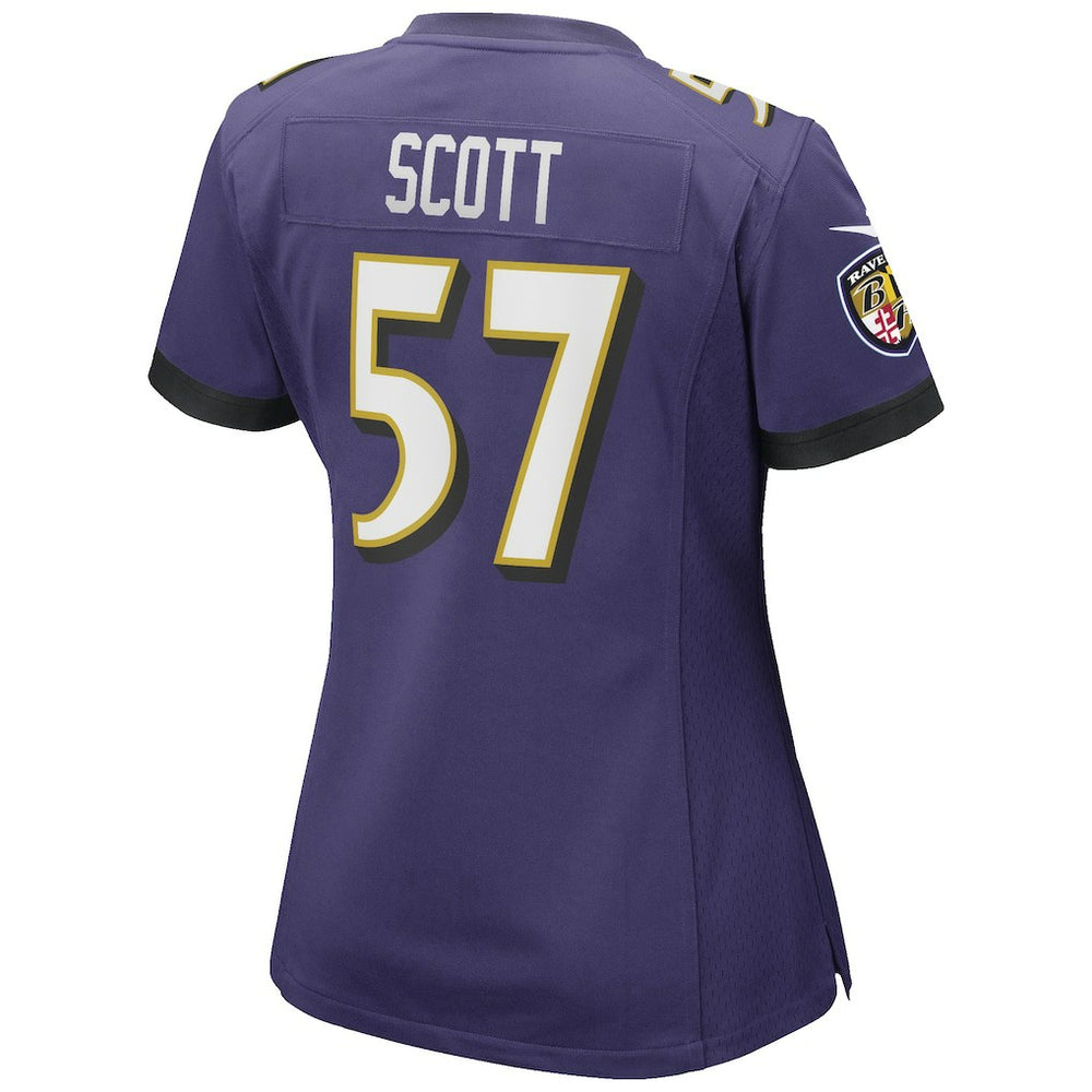 Bart Scott Baltimore Ravens Women's Game Retired Player Jersey - Purple Jerseys