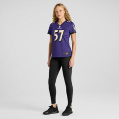 Bart Scott Baltimore Ravens Women's Game Retired Player Jersey - Purple Jerseys