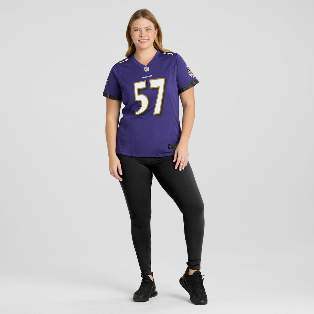 Bart Scott Baltimore Ravens Women's Game Retired Player Jersey - Purple Jerseys