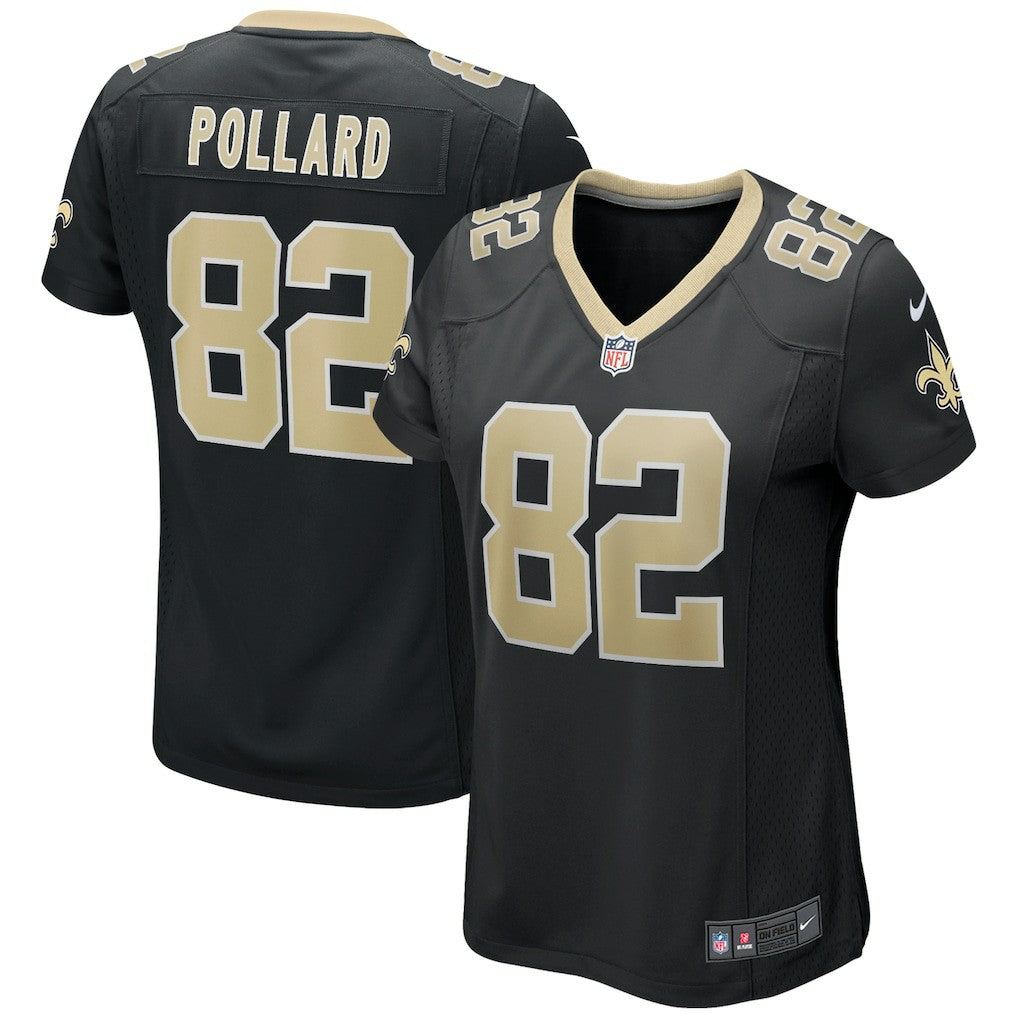 Bob Pollard New Orleans Saints Women's Game Retired Player Jersey - Black Jerseys