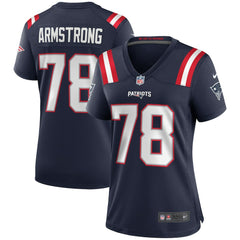 Bruce Armstrong New England Patriots Women's Game Retired Player Jersey - Navy Jerseys