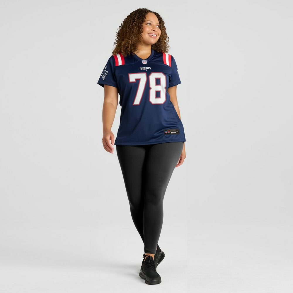 Bruce Armstrong New England Patriots Women's Game Retired Player Jersey - Navy Jerseys