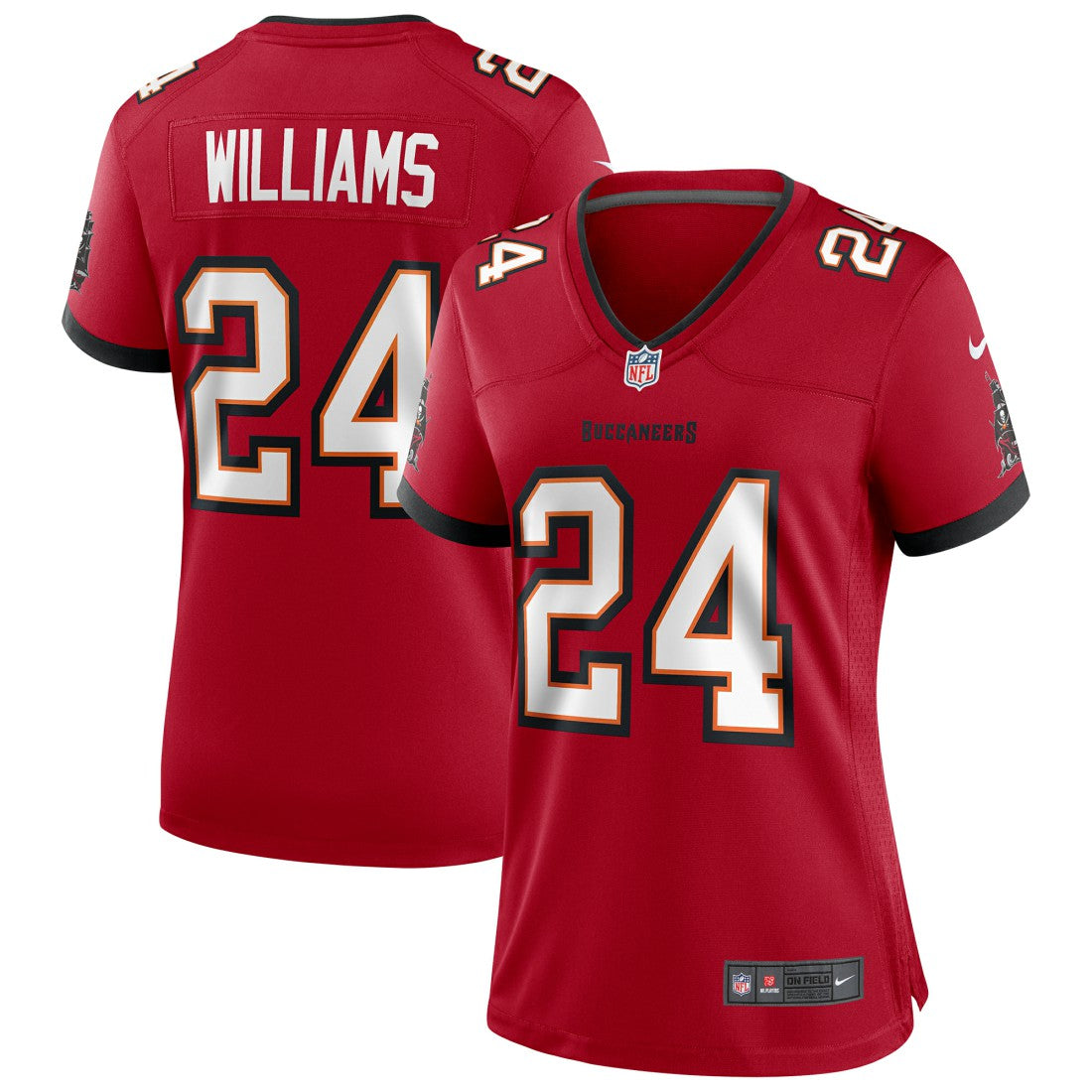 Cadillac Williams Tampa Bay Buccaneers Women's Game Retired Player Jersey - Red Jerseys