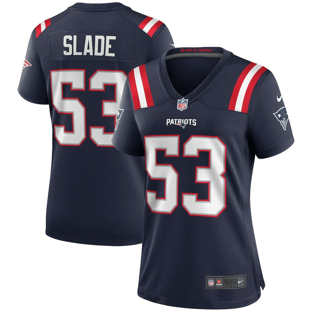 Chris Slade New England Patriots Women's Game Retired Player Jersey - Navy Jerseys