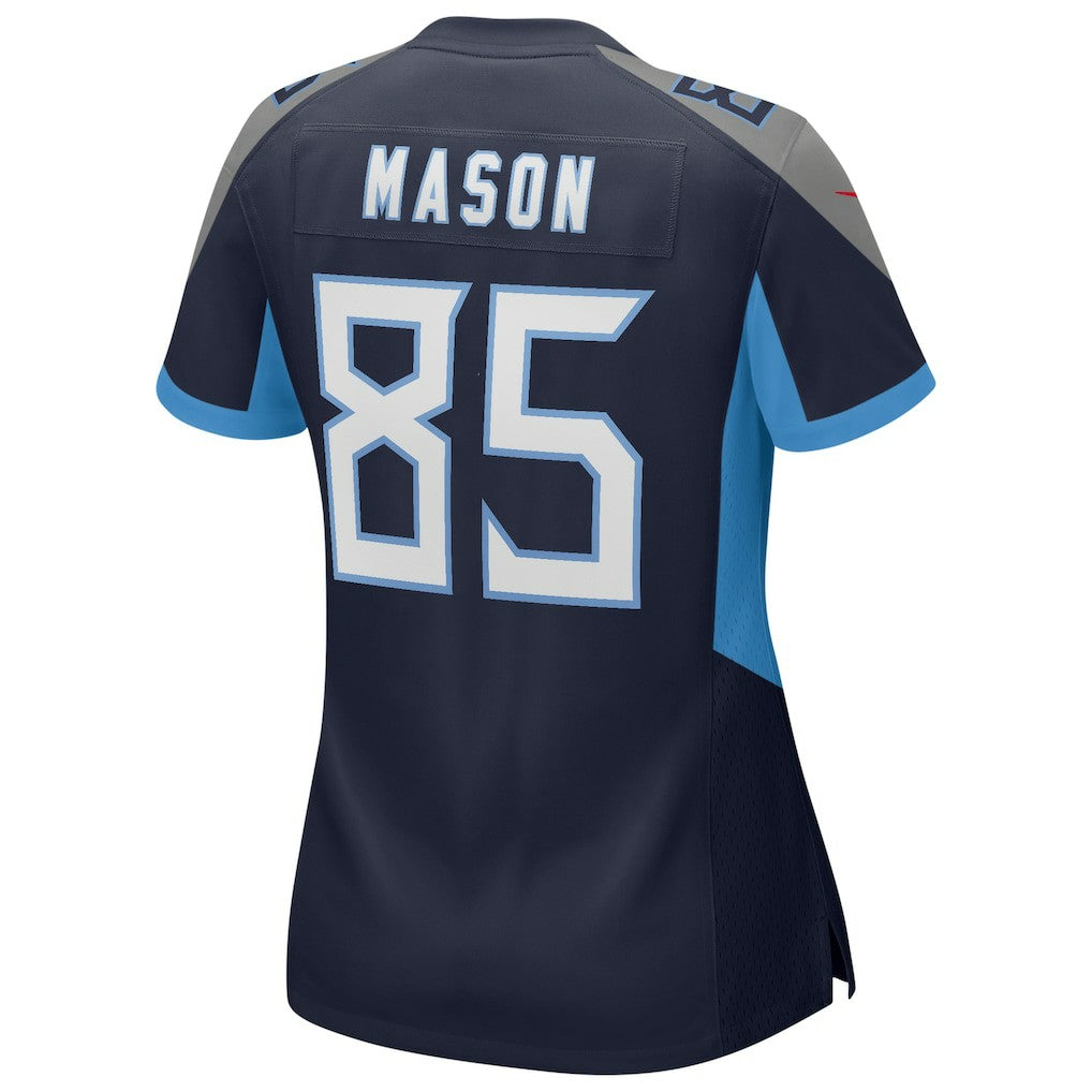 Derrick Mason Tennessee Titans Women's Game Retired Player Jersey - Navy Jerseys