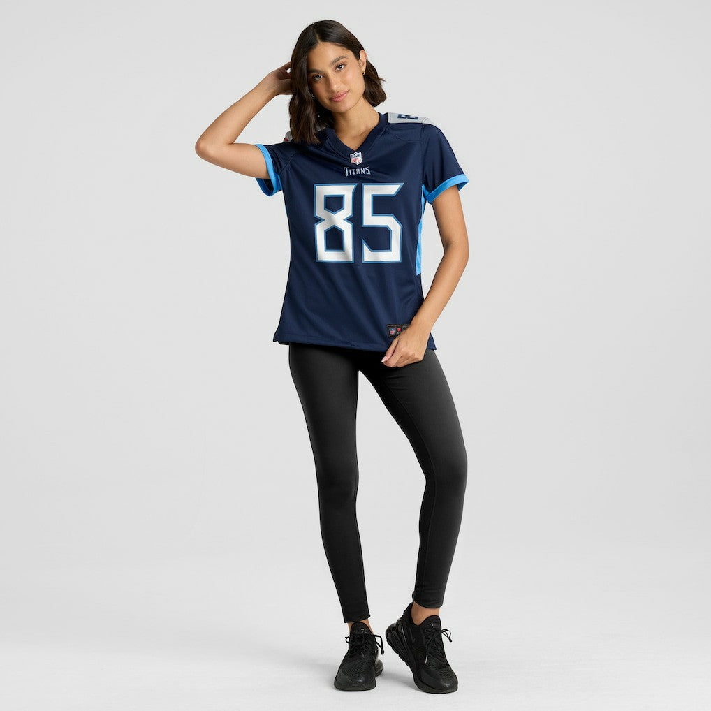 Derrick Mason Tennessee Titans Women's Game Retired Player Jersey - Navy Jerseys