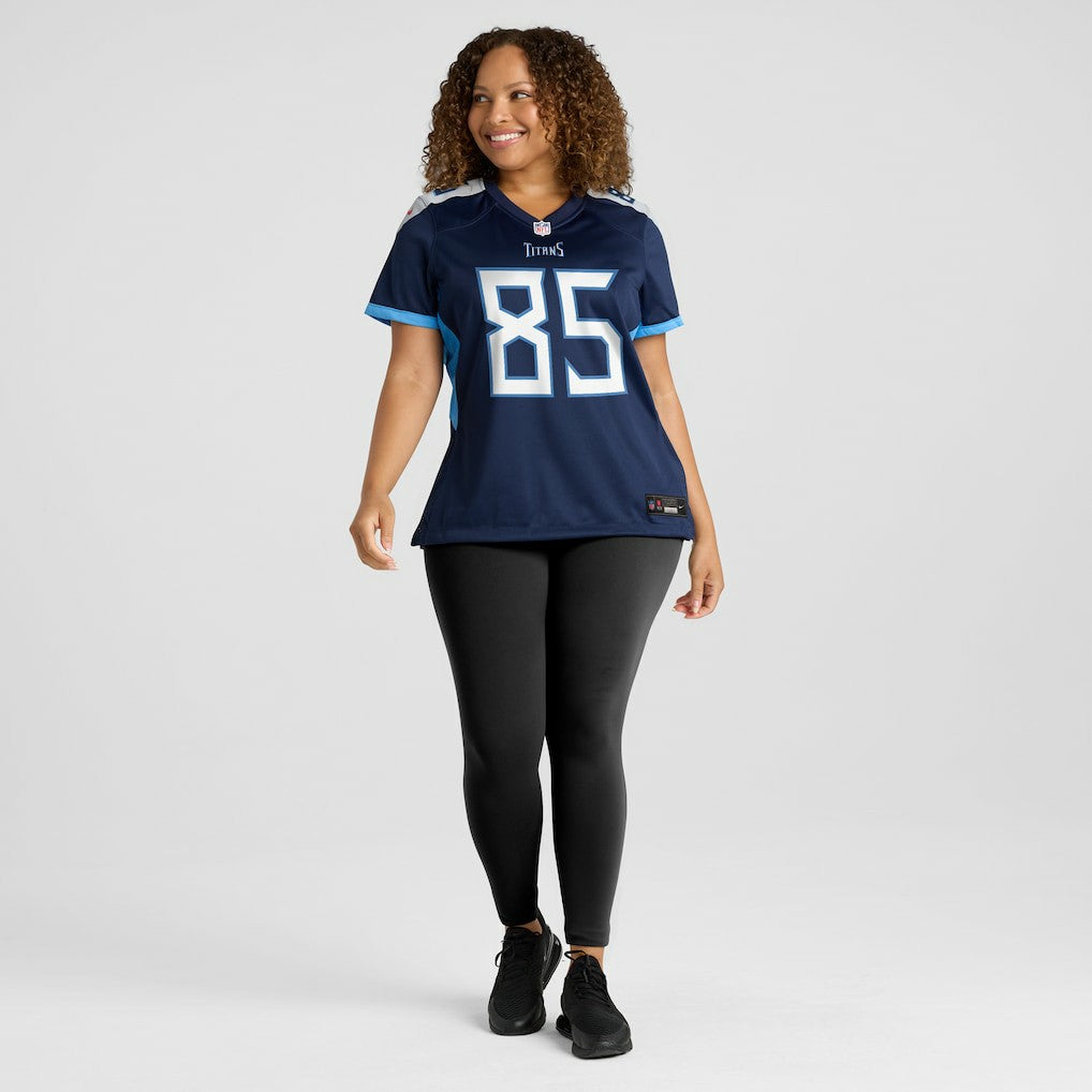 Derrick Mason Tennessee Titans Women's Game Retired Player Jersey - Navy Jerseys