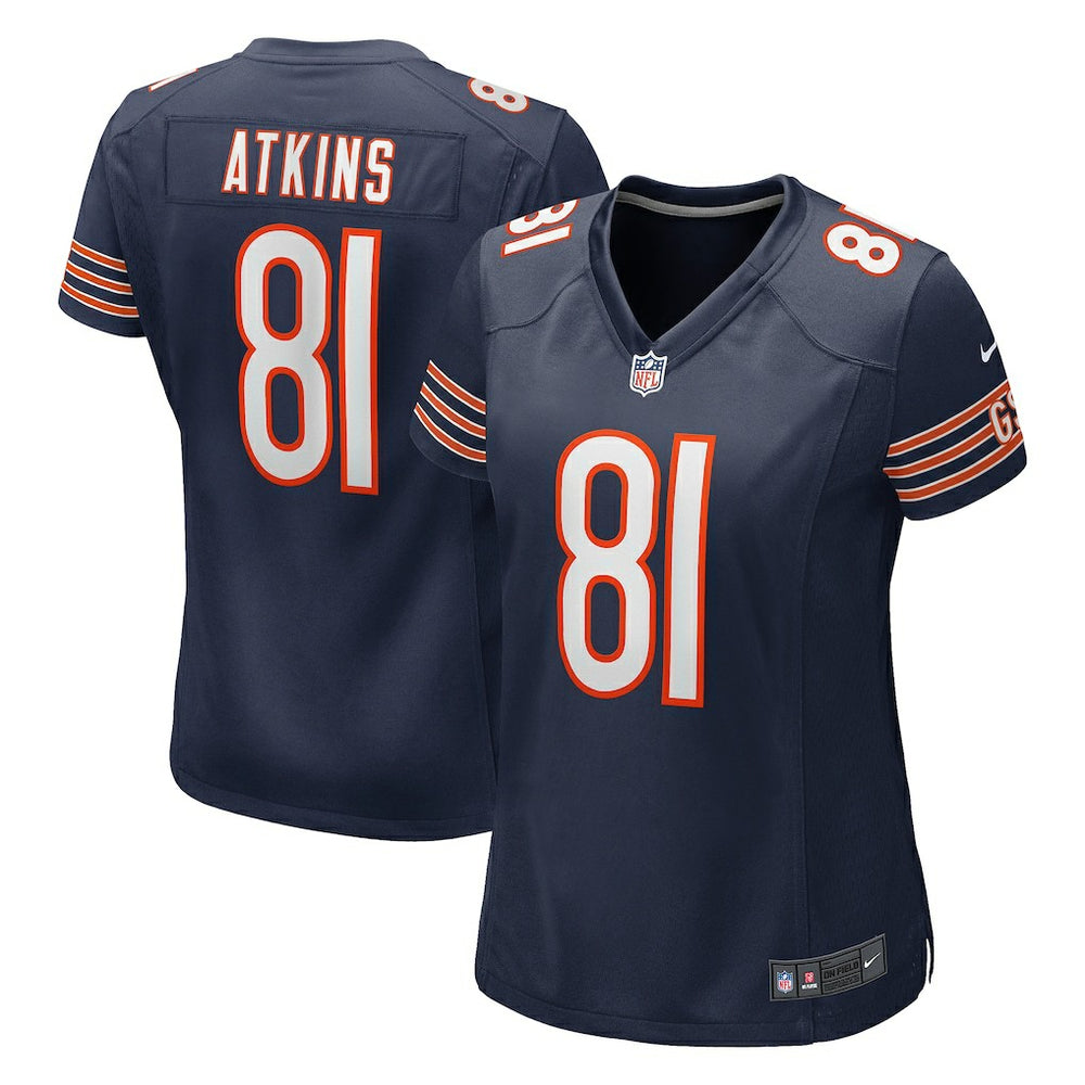 Doug Atkins Chicago Bears Women's Game Retired Player Jersey - Navy Jerseys