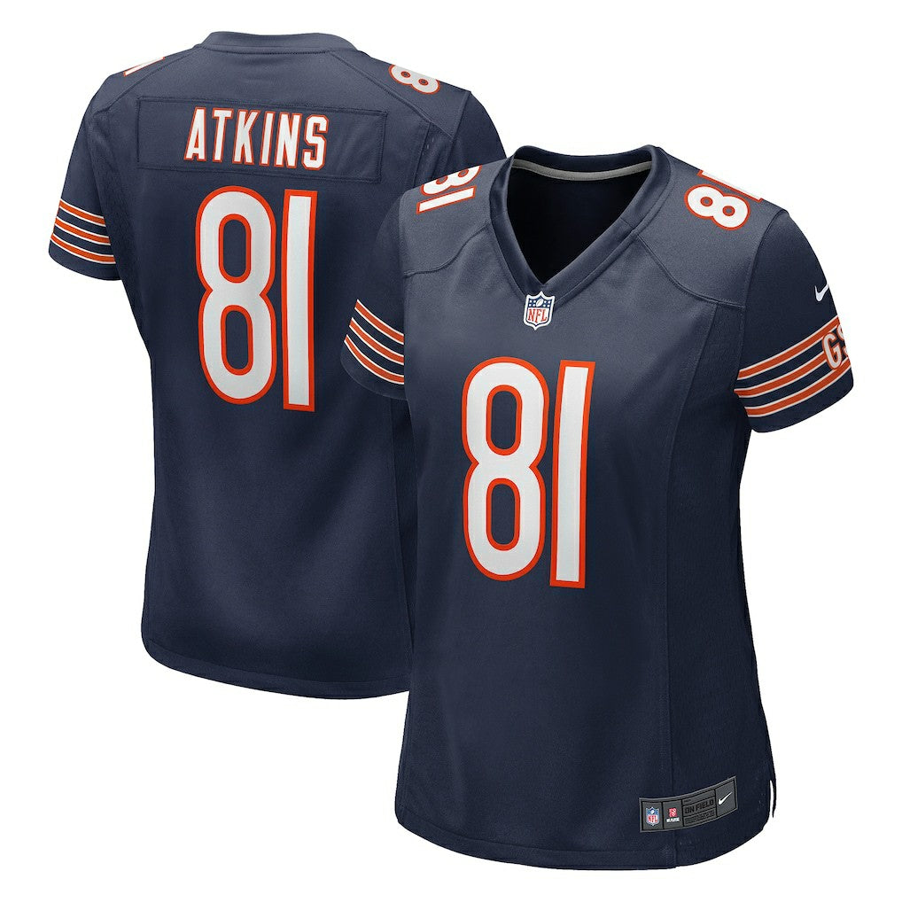 Doug Atkins Chicago Bears Women's Game Retired Player Jersey - Navy Jerseys