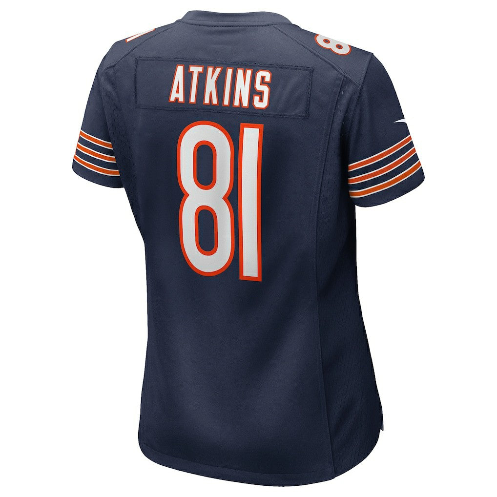 Doug Atkins Chicago Bears Women's Game Retired Player Jersey - Navy Jerseys