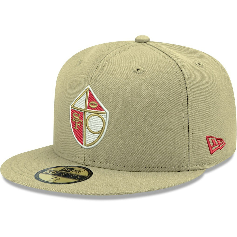 San Francisco 49ers New Era Omaha Throwback 59FIFTY Fitted Hat - Gold Hats