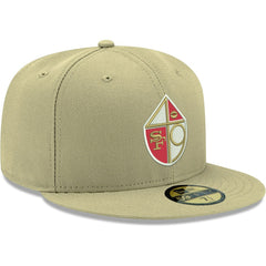 San Francisco 49ers New Era Omaha Throwback 59FIFTY Fitted Hat - Gold Hats
