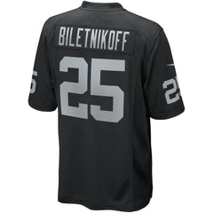 Fred Biletnikoff Las Vegas Raiders Game Retired Player Jersey - Black Jerseys