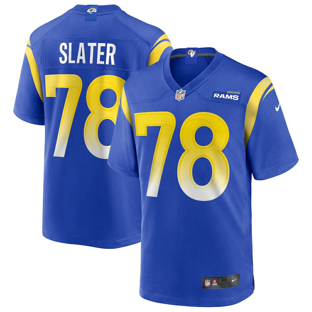 Jackie Slater Los Angeles Rams Game Retired Player Jersey - Royal Jerseys