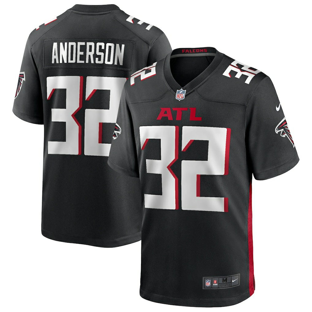 Jamal Anderson Atlanta Falcons Game Retired Player Jersey - Black Jerseys