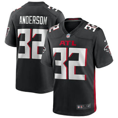 Jamal Anderson Atlanta Falcons Game Retired Player Jersey - Black Jerseys