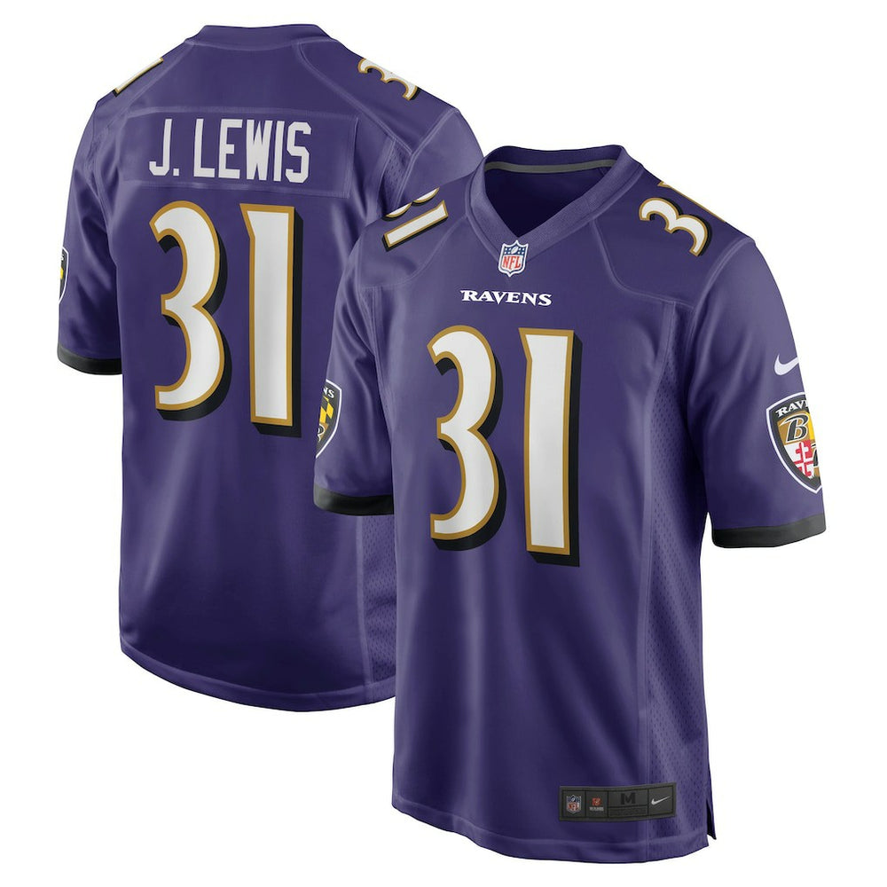 Jamal Lewis Baltimore Ravens Game Retired Player Jersey - Purple Jerseys