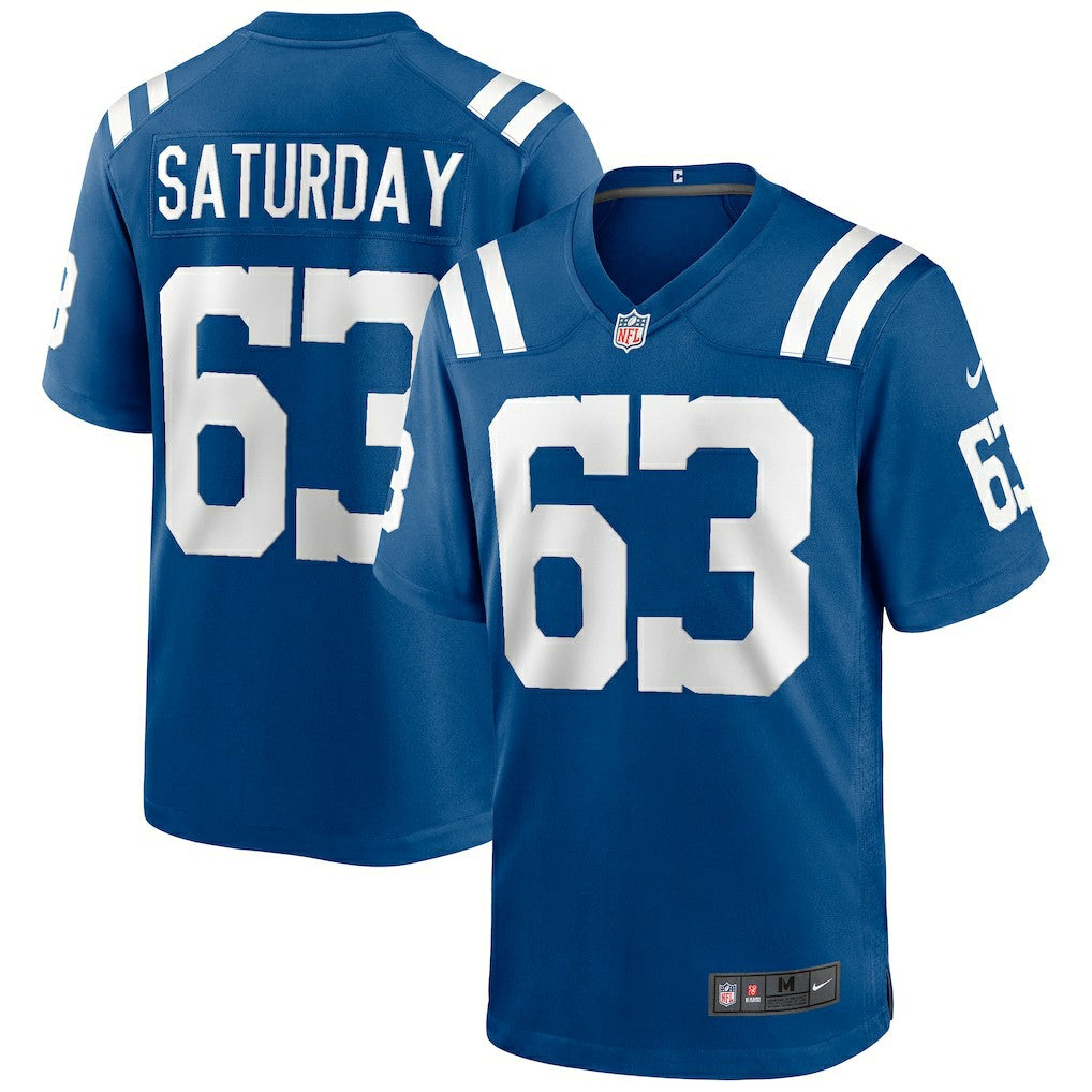 Jeff Saturday Indianapolis Colts Game Retired Player Jersey - Royal Jerseys