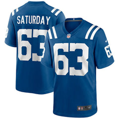 Jeff Saturday Indianapolis Colts Game Retired Player Jersey - Royal Jerseys