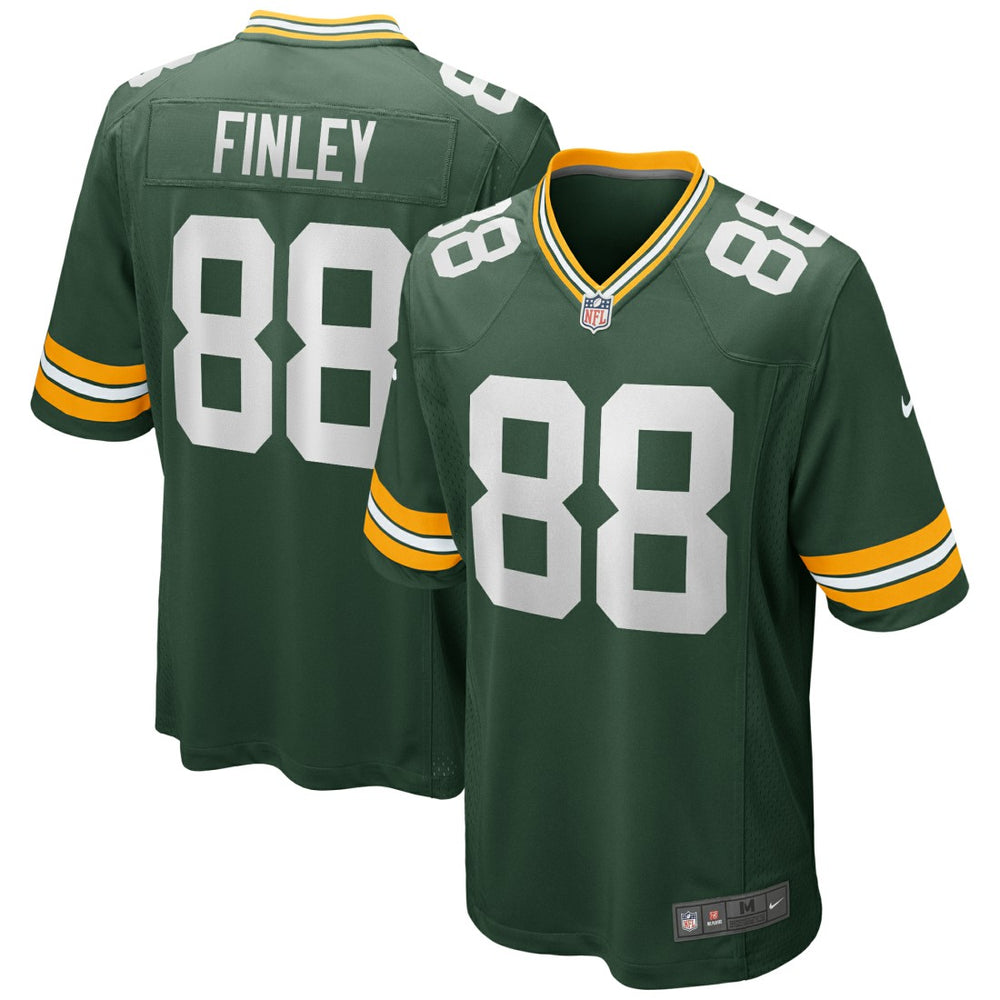 Jermichael Finley Green Bay Packers Game Retired Player Jersey - Green Jerseys