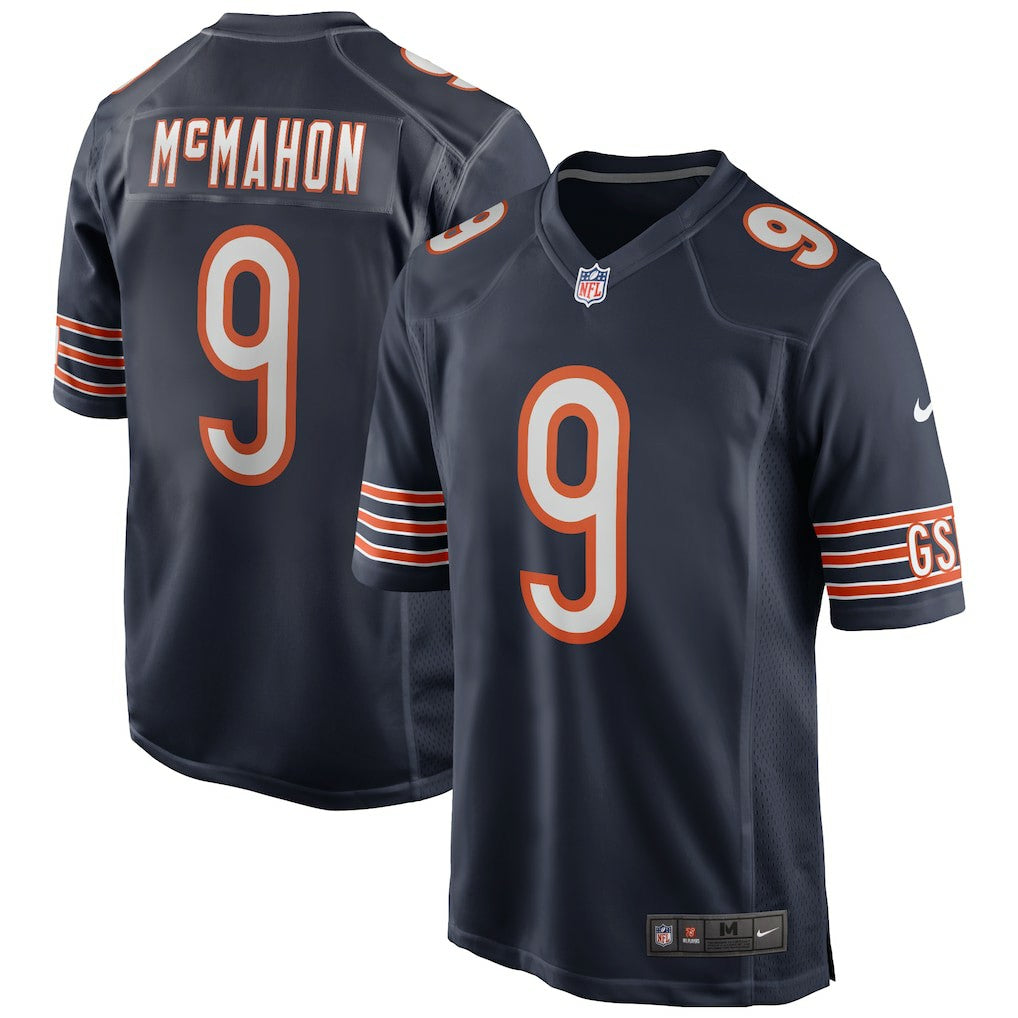 Jim McMahon Chicago Bears Game Retired Player Jersey - Navy Jerseys