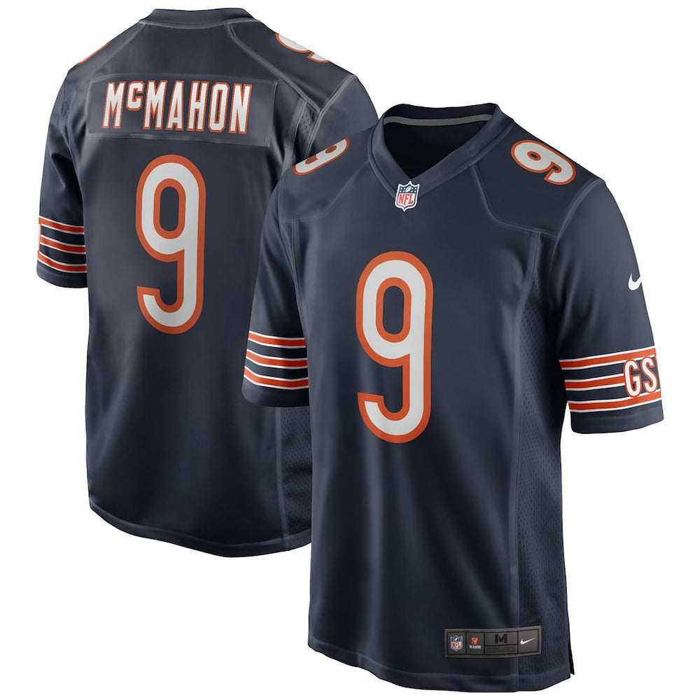 Jim McMahon Chicago Bears Game Retired Player Jersey - Navy Jerseys