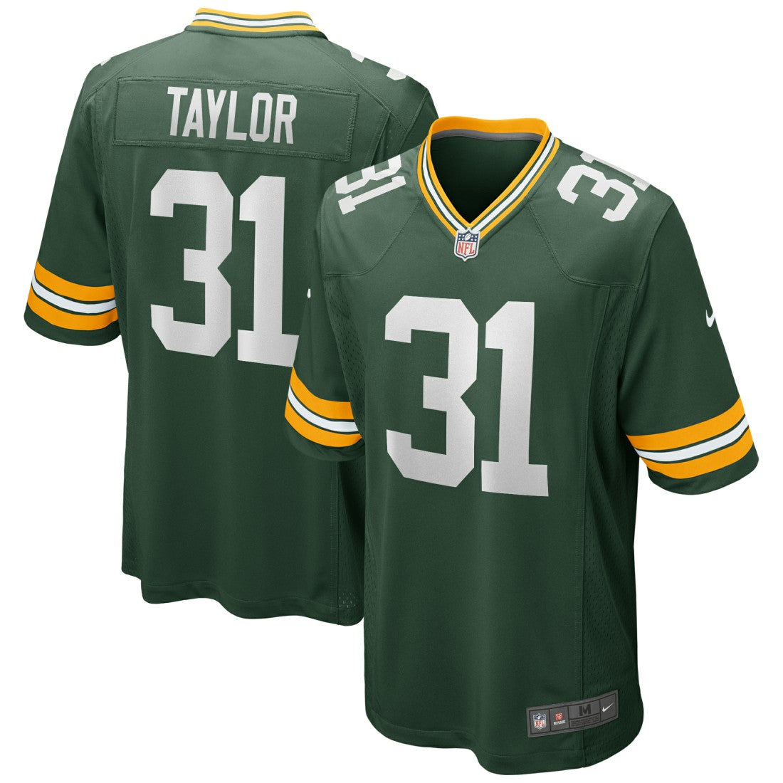 Jim Taylor Green Bay Packers Game Retired Player Jersey - Green Jerseys