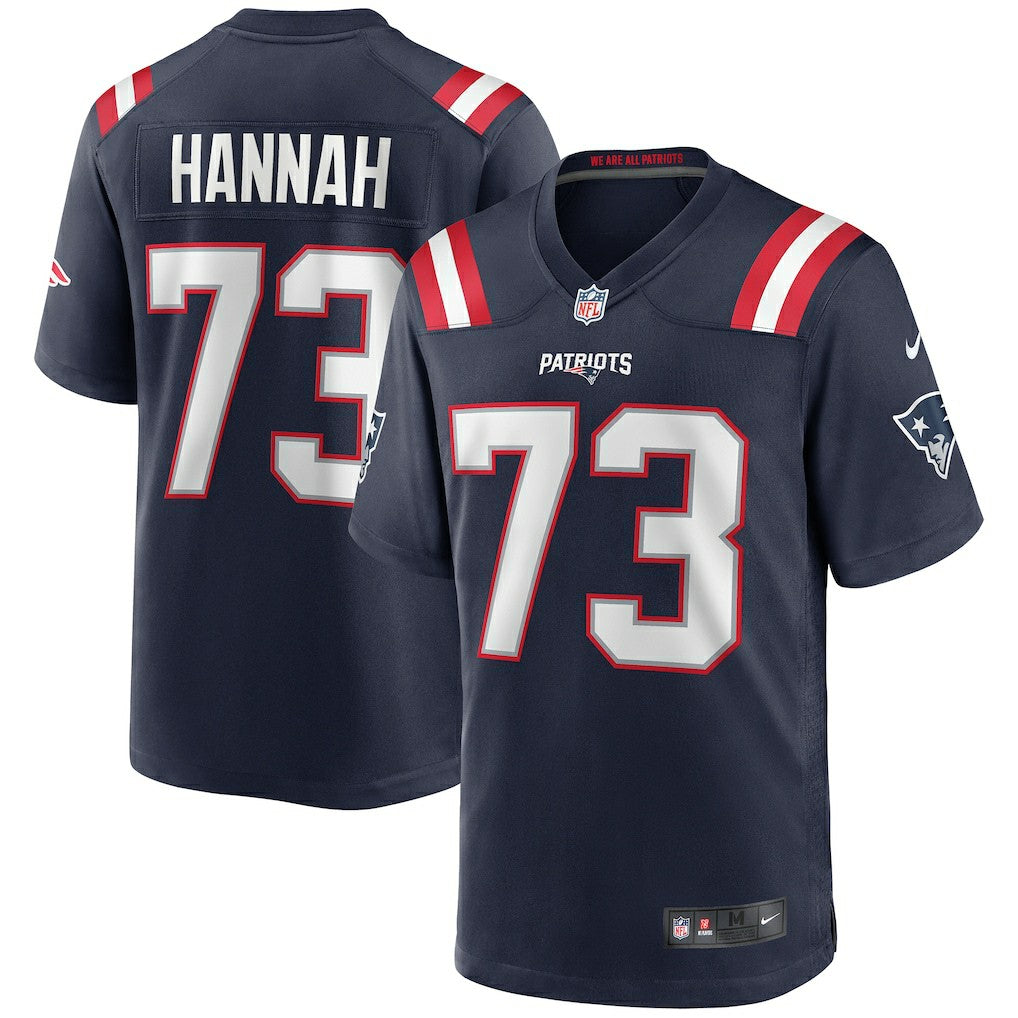 John Hannah New England Patriots Game Retired Player Jersey - Navy Jerseys