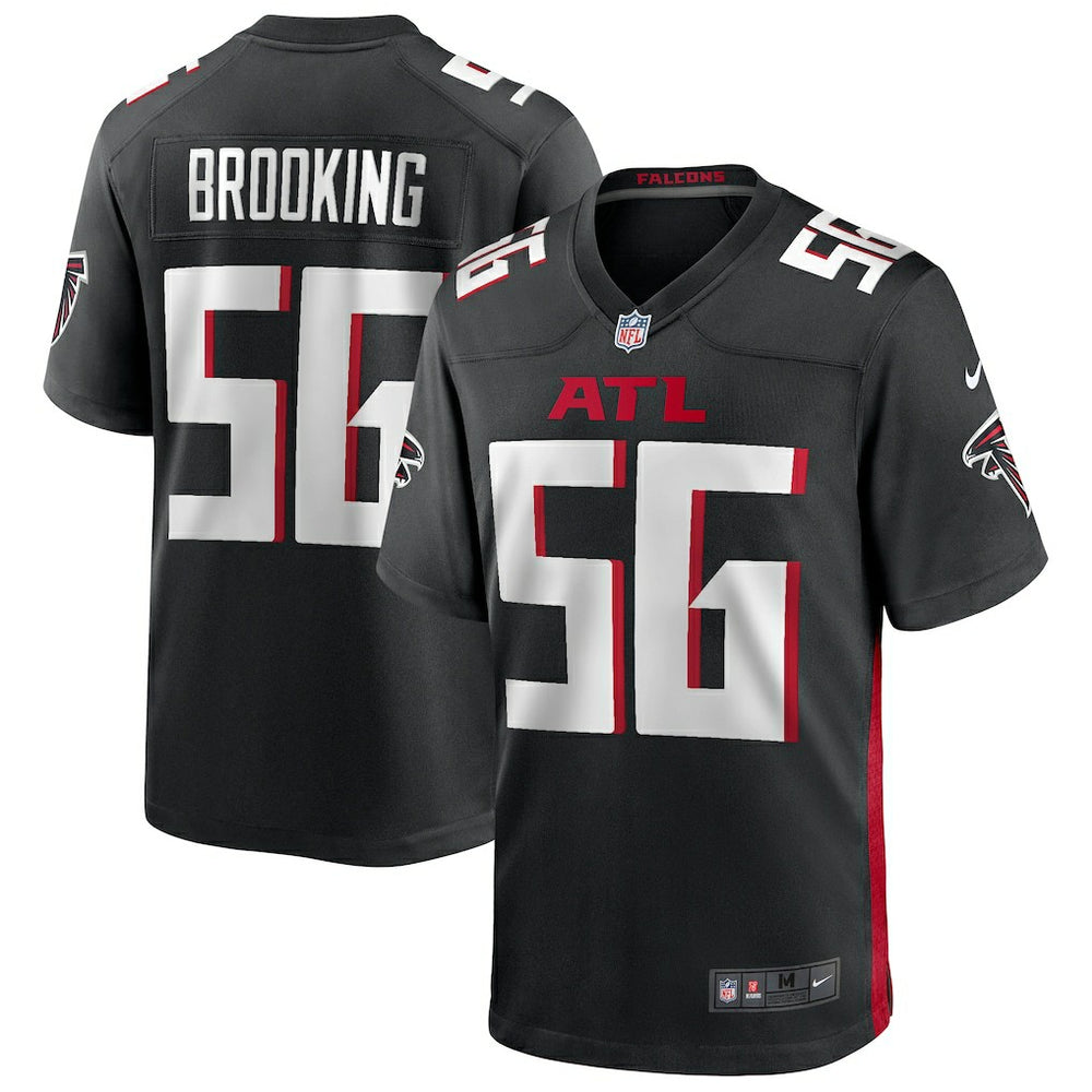 Keith Brooking Atlanta Falcons Game Retired Player Jersey - Black Jerseys